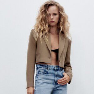 ZARA Cropped Blazer Jacket